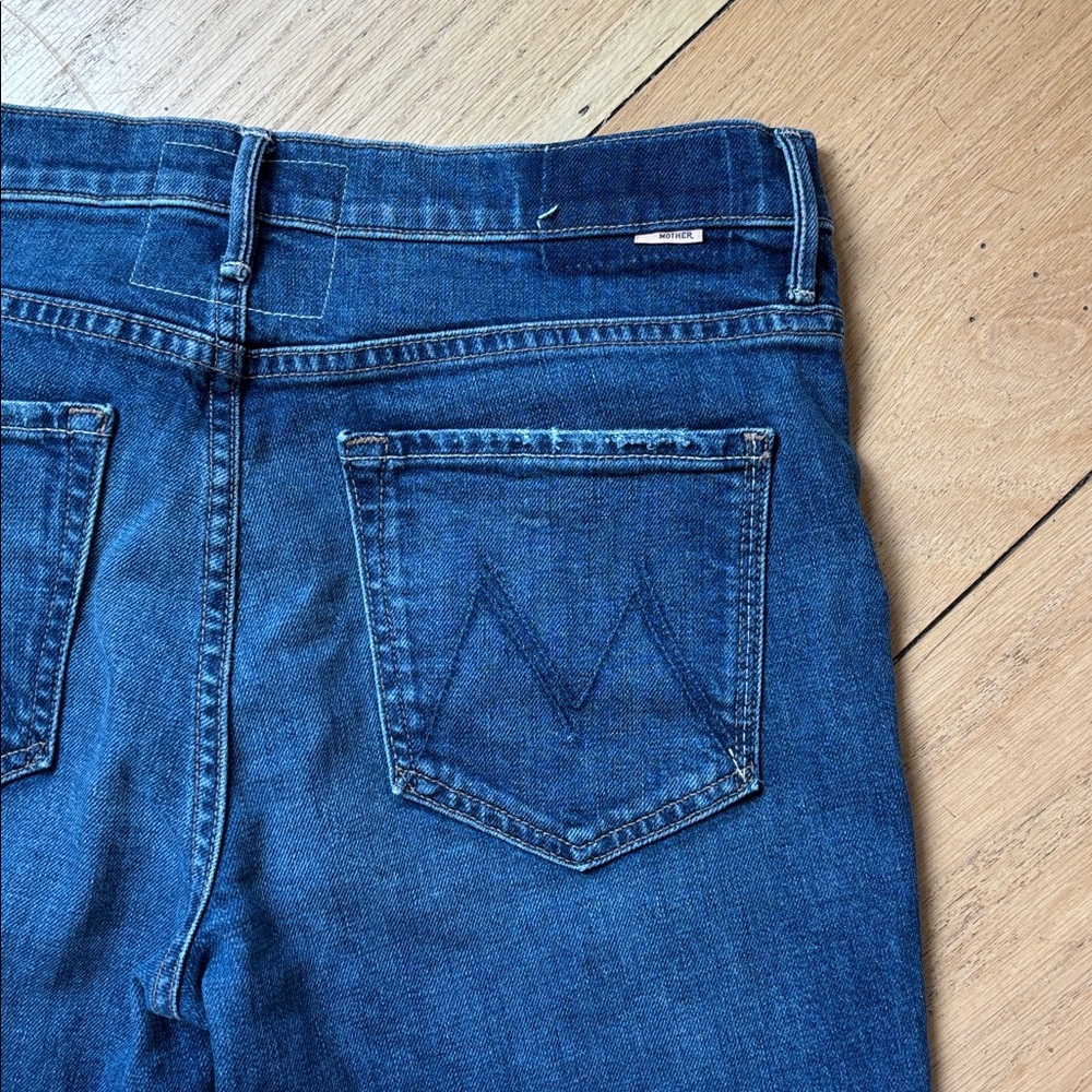 MOTHER The Insider Ankle Bootcut Jeans “Where The Sun Don’t Shine” Size 30 - Picture 11 of 12